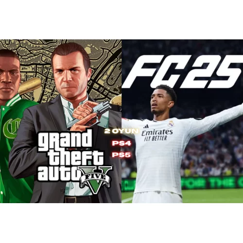  GTA 5 + FIFA 25 PS5-PS4 GARANTİ + DESTEK